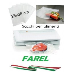 50 SACCHI PER ALIMENTI 25X35CM