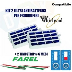 KIT 2 FILTRI ANTIBATTERICO...